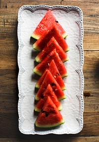 Watermelon sweet fruit slice juicy piece