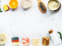 Natural homemade organic soap bar