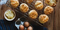 Baking scones at home shoot 