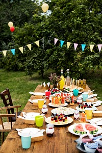 Table Setting Food Celebration Party Concept