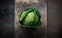Raw fresh natural green cabbage