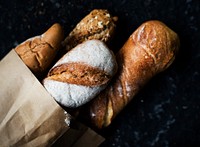 Various of fresh baked bread