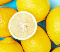 Fresh cut lemons