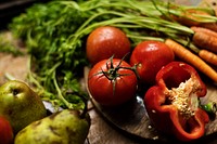 Variety of natural organic fresh vegetables