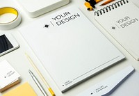 Your design concept and a blank clipboard
