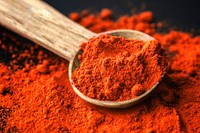 Macro shot of paprika chili powder