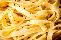 Closeup of cooked pasta textured background