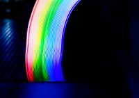 Rainbow lights long exposure technique