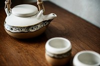 Japanese culture tea pot set 