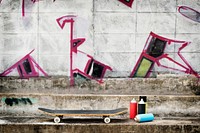 Street Art Skateboard Lifestyle Hipster Concept