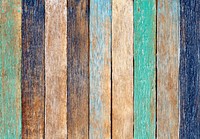 Colorful Wooden Plank