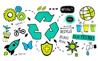Recycle Reuse Reduce Bio Eco Friendly Environment Concept