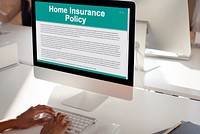 Home Insurance Policy Form Concept