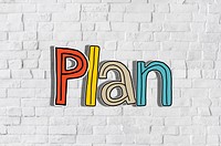 Plan Word Concepts Isolated on Background