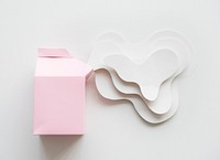 Milk Paper Craft Spilled Design
