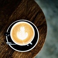 Coffee Shop Cappuccino Serve Concept