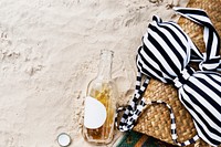 Bikini Cider Beach Chill Leisure Coast Shore Relax Concept