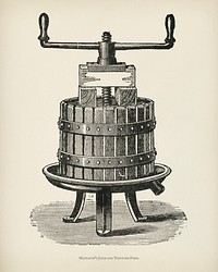 The fruit grower's guide : Vintage illustration of mayfarth's juice and tincture press