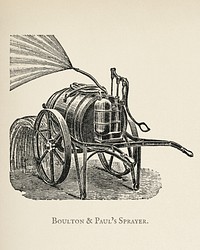 The fruit grower's guide : Vintage illustration of boulton, paul's sprayer