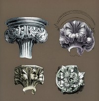 Antique illustration of the grammar of ornament by Owen Jones