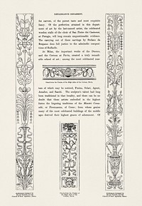 Renaissance ornament. Digitally enhanced from our own 19th Century Grammar of Ornament by Owen Jones.