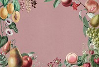 Antique illustration of fruits vintage style