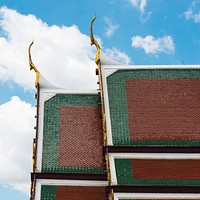Thai Style Buddhist Temple Concept