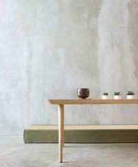 Empty Room Table Minimalism Concept