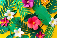Tropical Handcrafted Papercraft Nature Petals