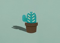 Illustration of cactus planting hobby lifestyle