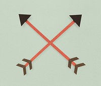 Bow archery icon symbol illustration