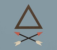 Bow archery icon symbol illustration