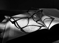 Glasses and a book