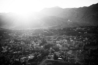 Cityscape Authentic Hindi Mountain Panorama