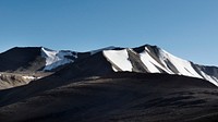 Nature desktop wallpaper background, snow covered mountains in Northern India