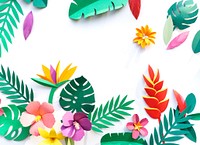 Tropical Handcrafted Papercraft Nature Petals