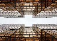 Hong Kong Skyscaper Building Reflection