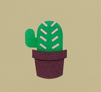 Cactus Plant Flower Icon Illustration