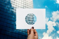 Globalization network technology perforated paper globe
