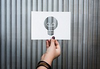Creativity ideas perforated paper light bulb