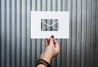 Email network communication perforated paper letter