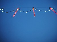Decorative lights in the sky