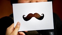 Mustache Style Hipster Man Curl