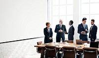 Business people talking in the meeting room