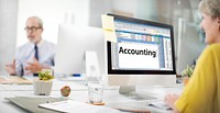 Modern accounting office setup.