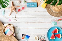 Design space for summer holiday background