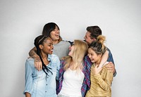 Diversity Teens Hipster Friend Cheerful Concept