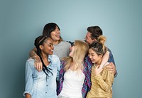 Diversity Teens Hipster Friend Cheerful Concept