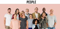 Diversity of People Generations Set Together Studio Isolated