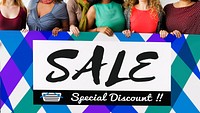 Group of Women Sales Promotion Special Discount Concept